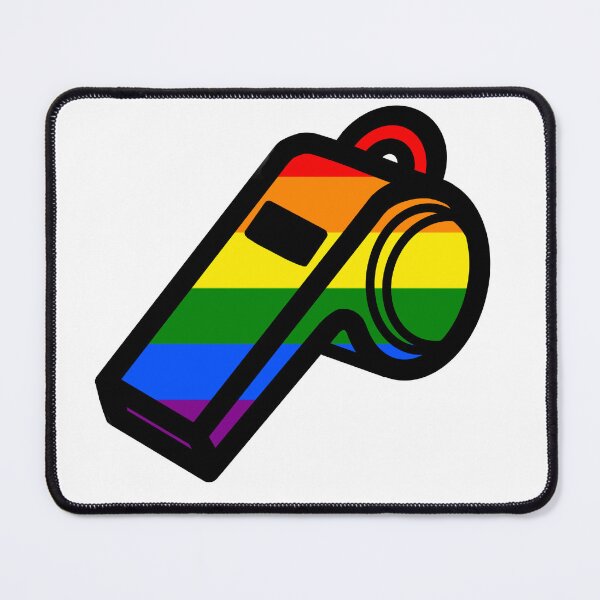 Item preview, Roller Derby Pride Flag Whistle designed and sold by Widdershins  Art.