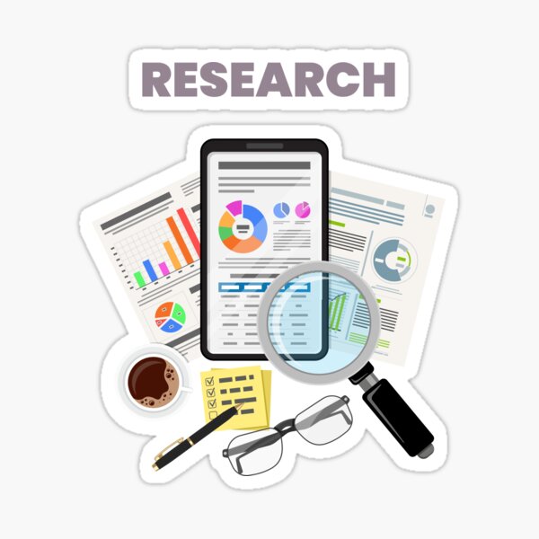 "Research" Sticker for Sale by Redbubble