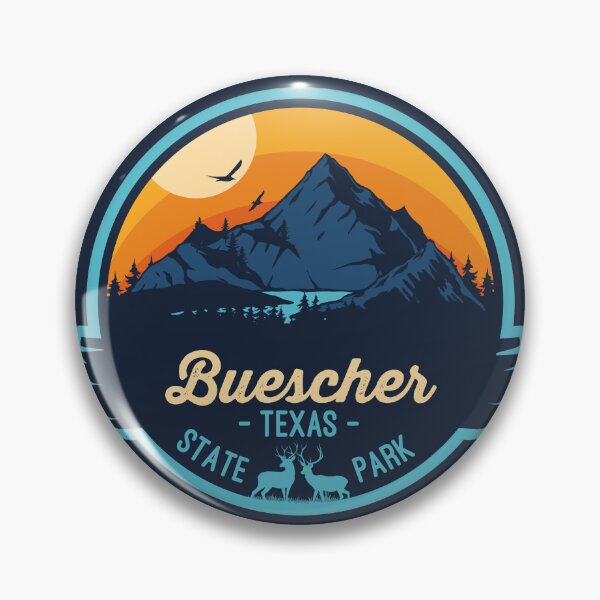 Item preview, Buescher State Park Texas Vacation TX Souvenir Badge designed and sold by mountainfad.