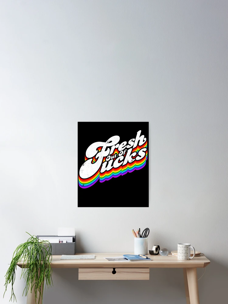 Imagen 2 de 3, Póster con la obra Fresh Out Of Fucks Funny Sarcasm Fresh Out Of Fucks Gear, diseñada y vendida por DynamicDesign.
