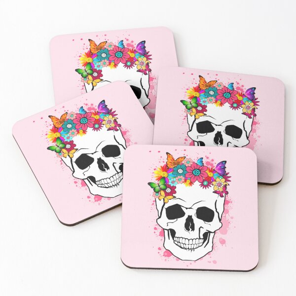 Item preview, Spring Skull and Flowers designed and sold by Gothic Fantasy.