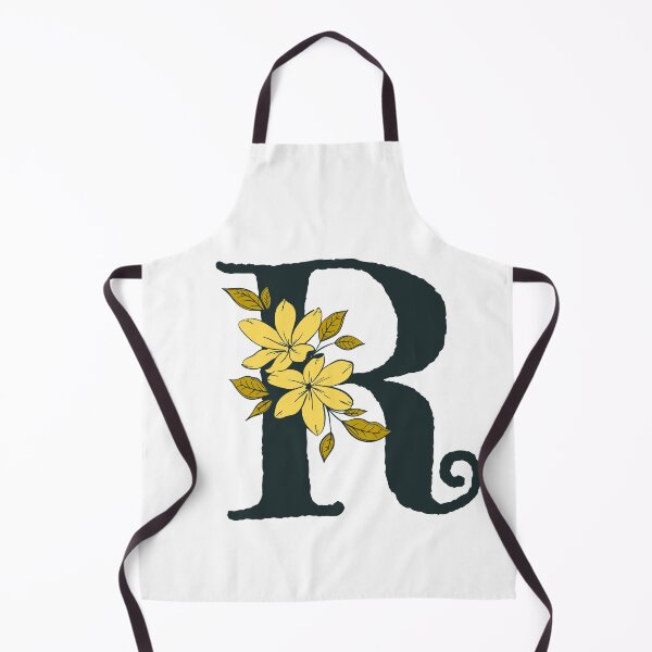 Item preview, Yellow floral R monogram designed and sold by Coffee Lifestyle.