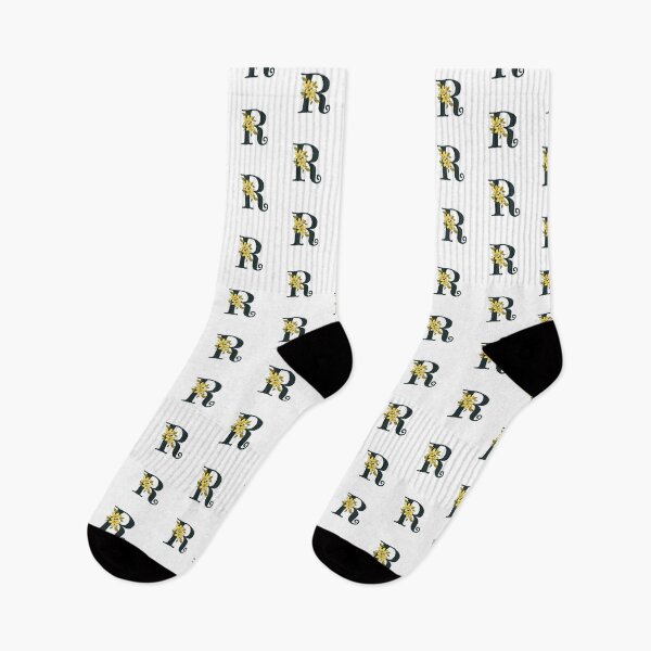 Item preview, Yellow floral R monogram designed and sold by Coffee Lifestyle.