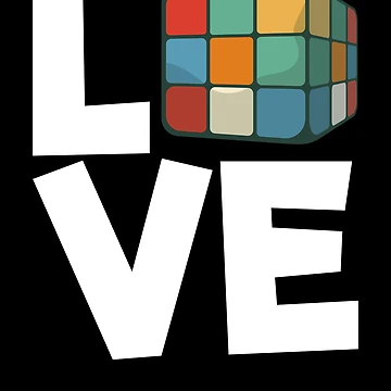 Imagen de la obra Love Cubing Puzzle Solving Cube Love Cubes Speed Cubing Gear de DynamicDesign