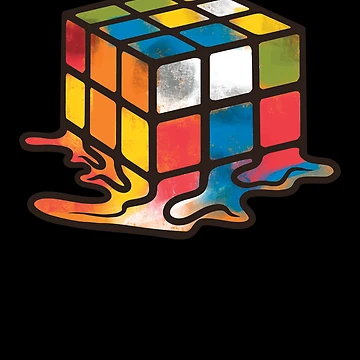 Imagen de la obra Melting Cube Puzzle Solving Cube Speed Cubing Cuber Gear de DynamicDesign
