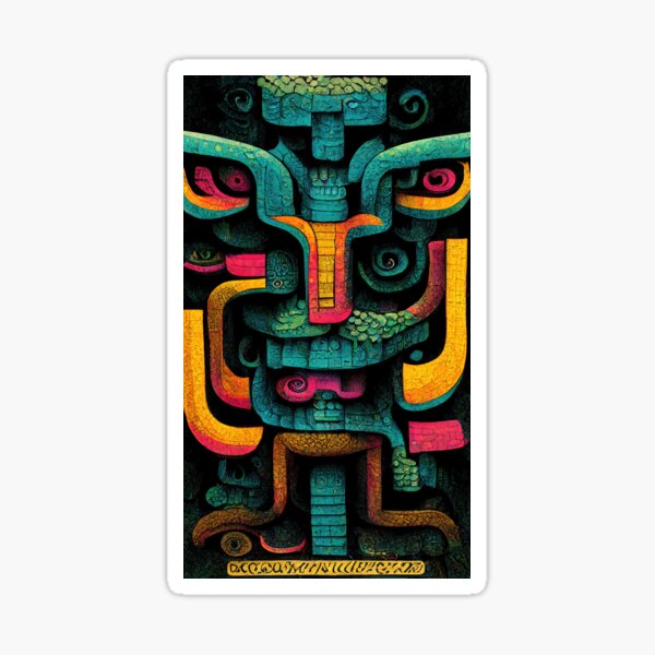 Item preview, Mayan Colored Animal Symbol designed and sold by BasajaunStudio.
