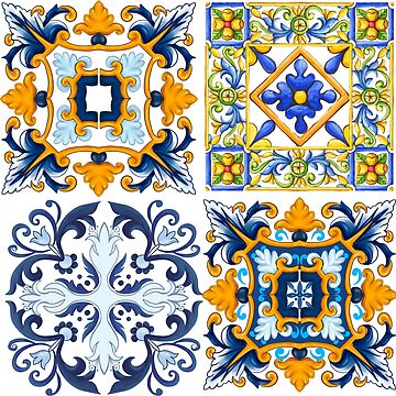 Imagen de la obra Copia de azulejos sicilianos, mediterráneos, mosaicos, ornamentales. de MariaMarinova