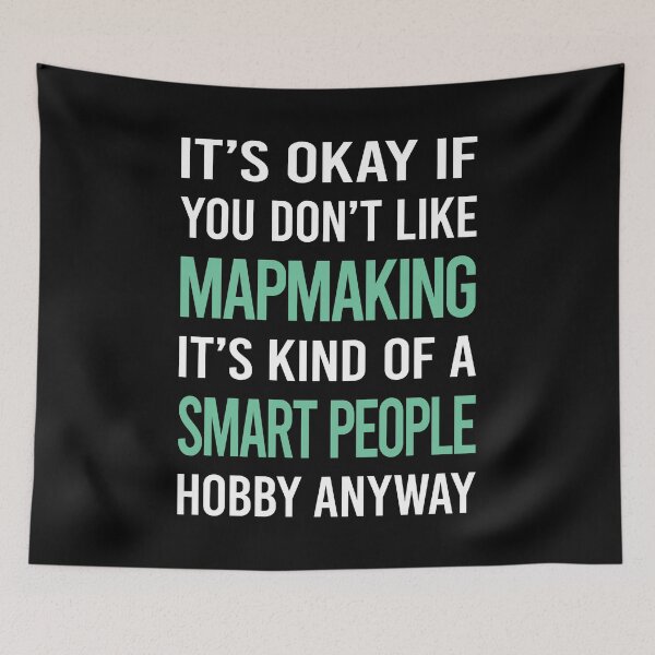Item preview, Smart People Hobby Mapmaking Mapmaker Map Making Maker Cartography Cartographer designed and sold by RonaldEwing4782.