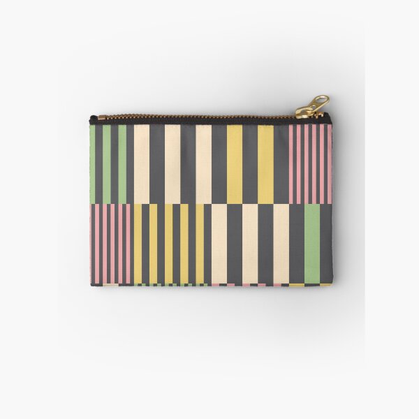 Item preview, Striped Squares Yellow Pink and Green designed and sold by Blue-Banana.