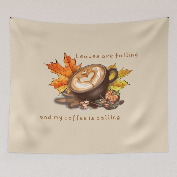 Item preview, Leaves are falling and my coffee is calling designed and sold by SushiAnn.