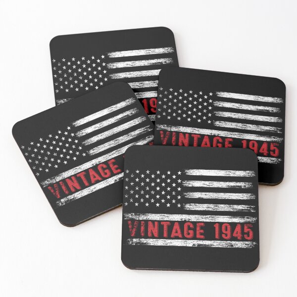 Item preview, 77th Birthday Gifts Vintage 1945 American Flag designed and sold by MoHaCo.
