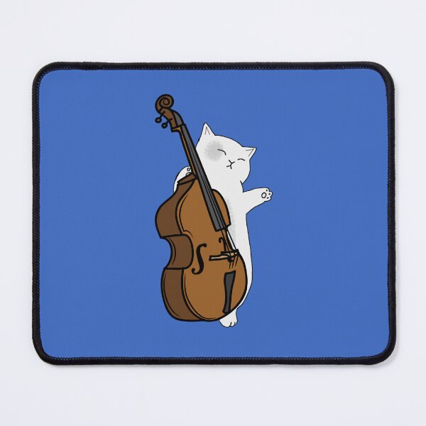 Item preview, Cute Cat Double Bass Player For Double Bass Player And Classical Musician As A Double Bass designed and sold by Funwithmusic.