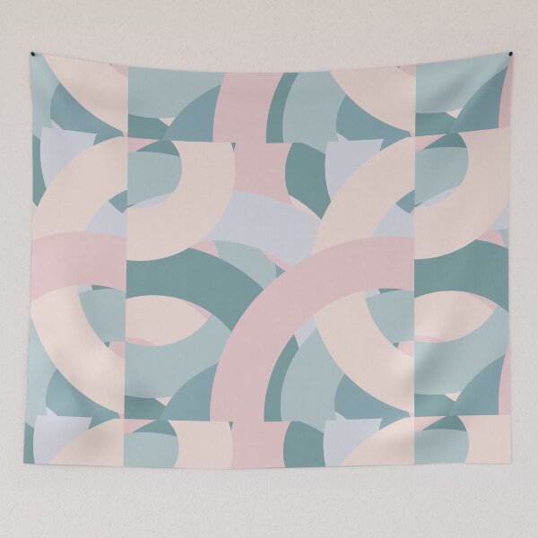 Item preview, multicolour circular stripes designed and sold by Art-shia.