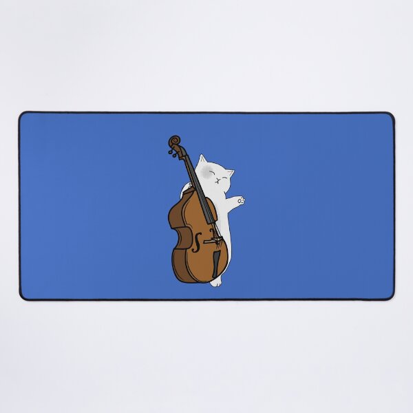 Item preview, Cute Cat Double Bass Player For Double Bass Player And Classical Musician As A Double Bass designed and sold by Funwithmusic.