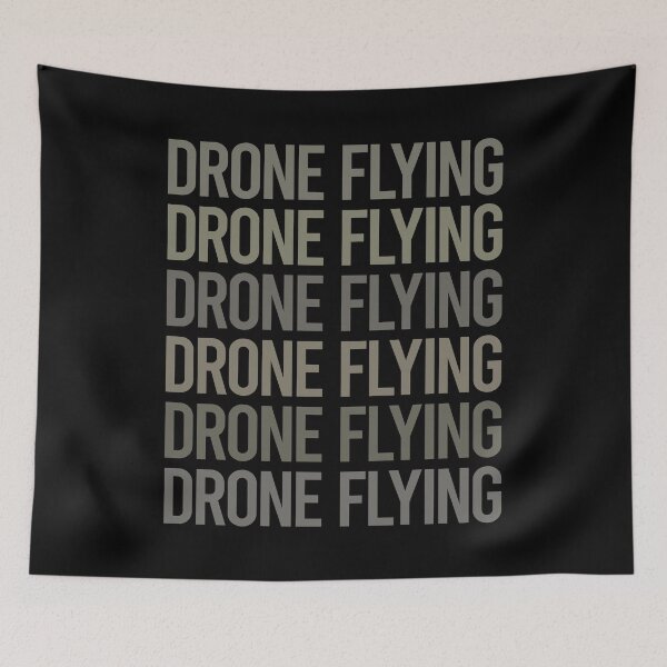 Item preview, Gray Text Art Drone Flying designed and sold by TarynBrown3126.