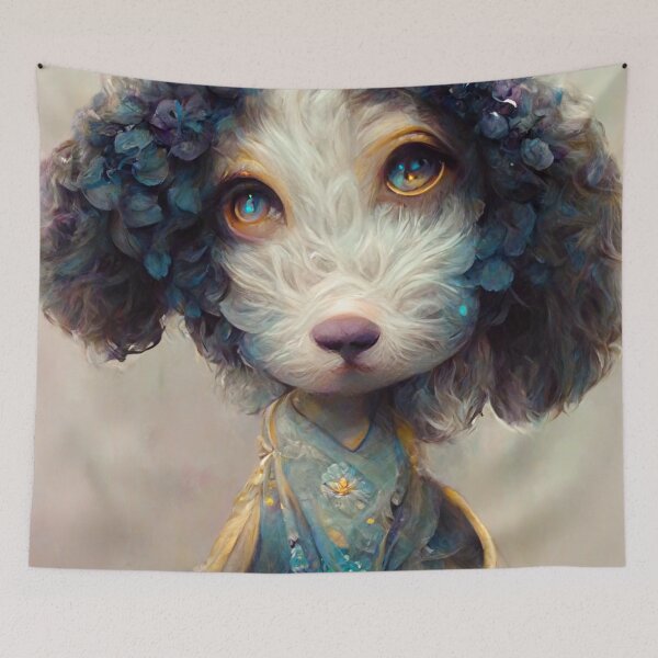 Item preview, French Poodle Dog, Classic Portrait designed and sold by shokA Design.