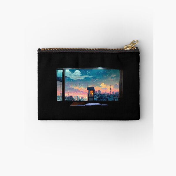 Item preview, Comfy Anime Bedroom Tokyo Skyline designed and sold by devath.