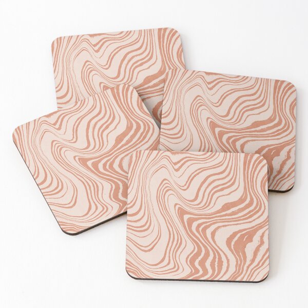 Item preview, Agate texture pattern in terracotta orange and pink designed and sold by Miss-Belle.