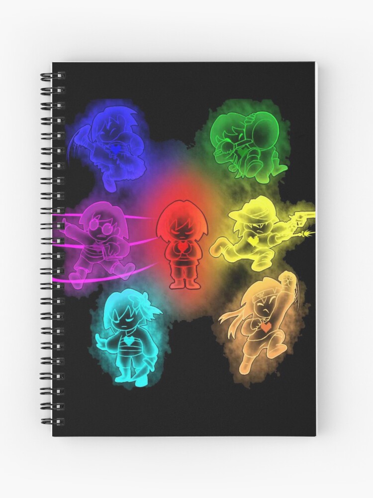 Undertale The Souls Incarnate Spiral Notebook By Basedputnam Redbubble