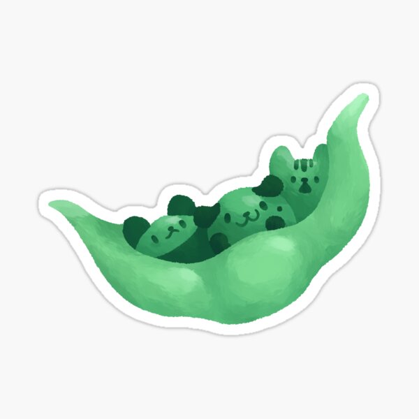 "Peas in a Pod" Sticker for Sale by TheDangerGoose Redbubble