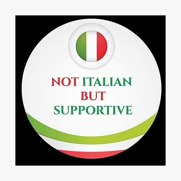 Item preview,  Not italian but supportive Classic t-shirt Classic T-Shirt designed and sold by PRECALB OUTFIT.