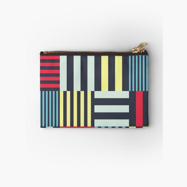 Item preview, Striped Squares Red Yellow and Blue designed and sold by Blue-Banana.