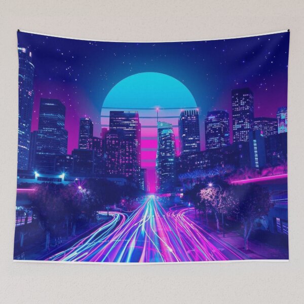 Item preview, Neon Cyperpunk LosAngeles designed and sold by lifestylein.