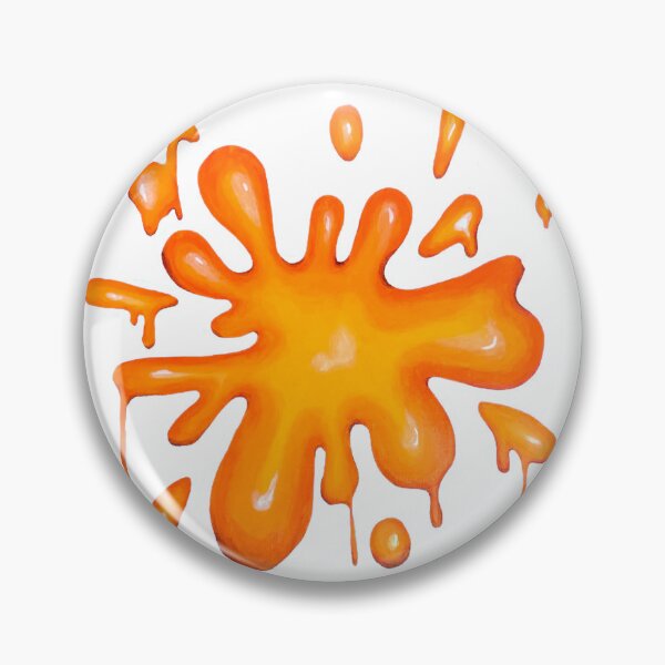 Item preview, Orange Blob with Rainbow, "Splat" by Anna Hrabowyj designed and sold by Anna Hrabowyj.