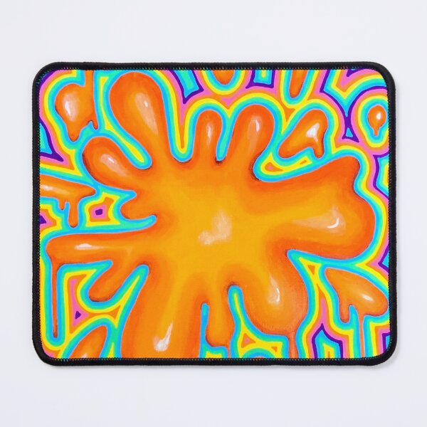 Item preview, Orange Blob with Rainbow, "Splat" by Anna Hrabowyj designed and sold by Anna Hrabowyj.