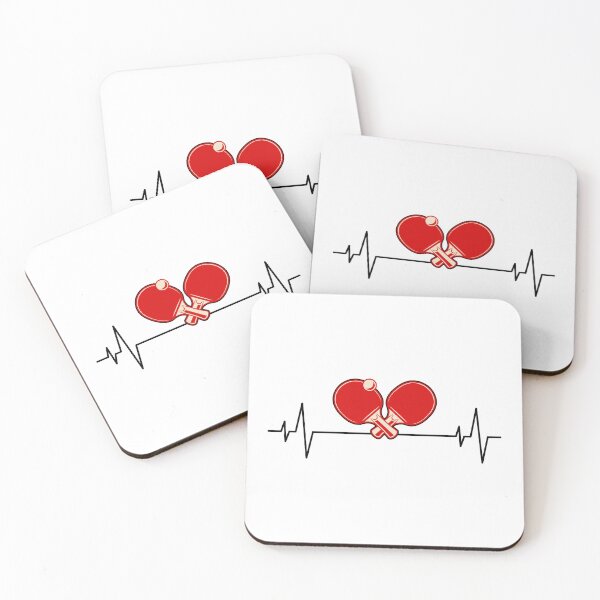 Item preview, Ping Pong Master Table Tennis Paddle Heartbeat Pulse designed and sold by CuteDesigns1.
