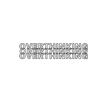 Artwork thumbnail, Overthinking - Sticker by DoskiStore