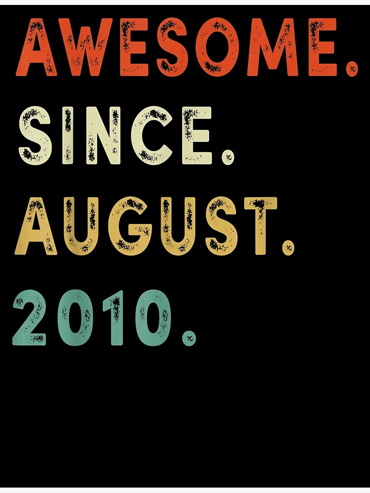 12 Years Old Of Be Awesome In 2010 12nd Birthday Poster