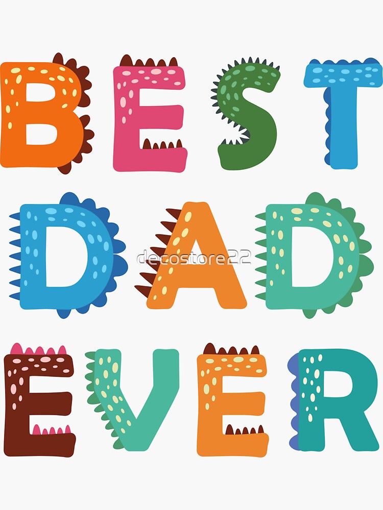Set of stickers for Happy Fathers Day. Clip art for father day