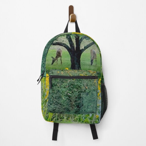 Item preview, deer eating apples in the garden designed and sold by Tereza Pilar  Art.