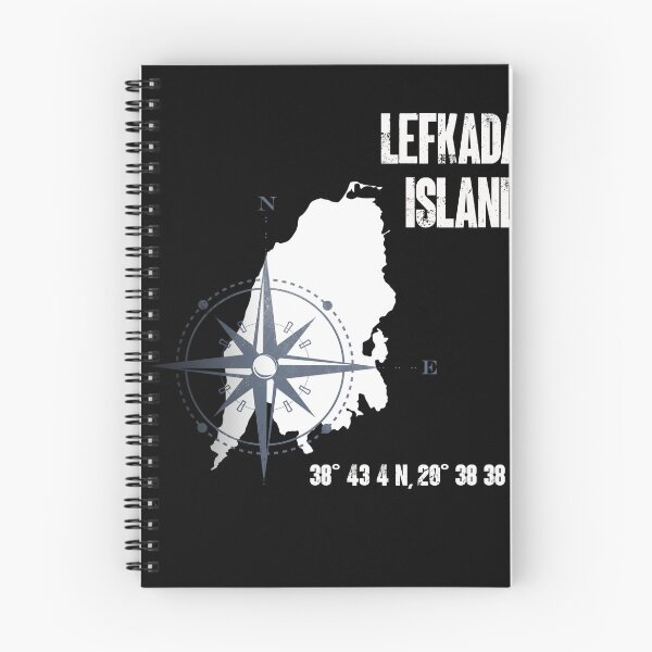 Item preview, Lefkada Island Mediterranean Sea Coordinates Map designed and sold by sbachstroem.