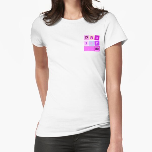 PBase girly (small pink square) Fitted T-Shirt