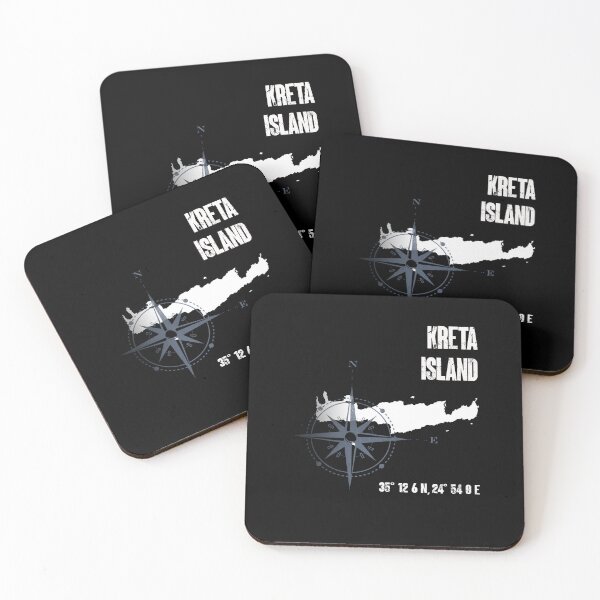 Item preview, Crete Island Mediterranean Sea Coordinates Map designed and sold by sbachstroem.