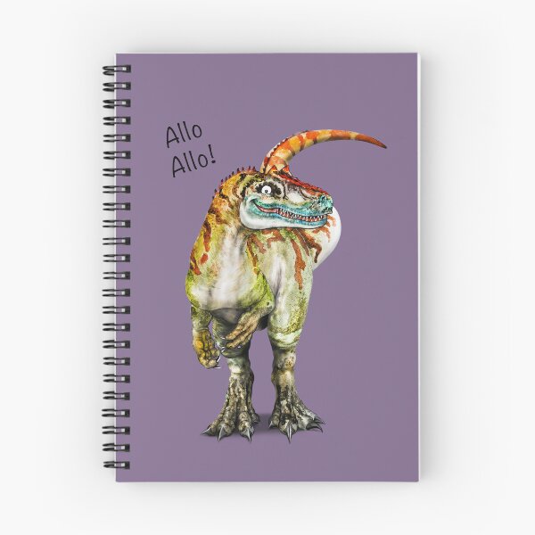 Item preview, Allo Allo! | B Cartoon Allosaurus Dinosaur  designed and sold by Snootrac.