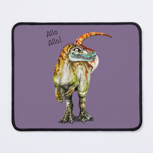 Item preview, Allo Allo! | B Cartoon Allosaurus Dinosaur  designed and sold by Snootrac.