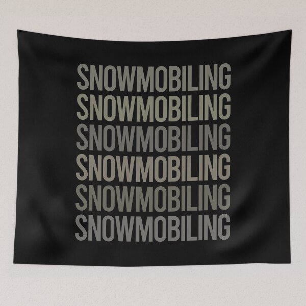 Item preview, Gray Text Art Snowmobiling Snowmobile designed and sold by TarynBrown3126.