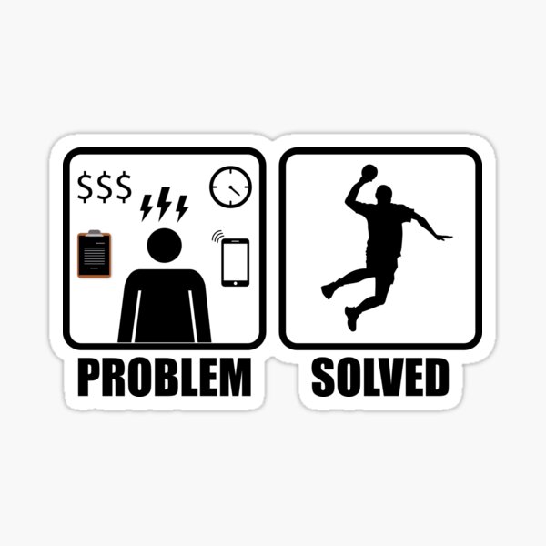 Item preview, Problem Solved with Handball designed and sold by TendyTees.