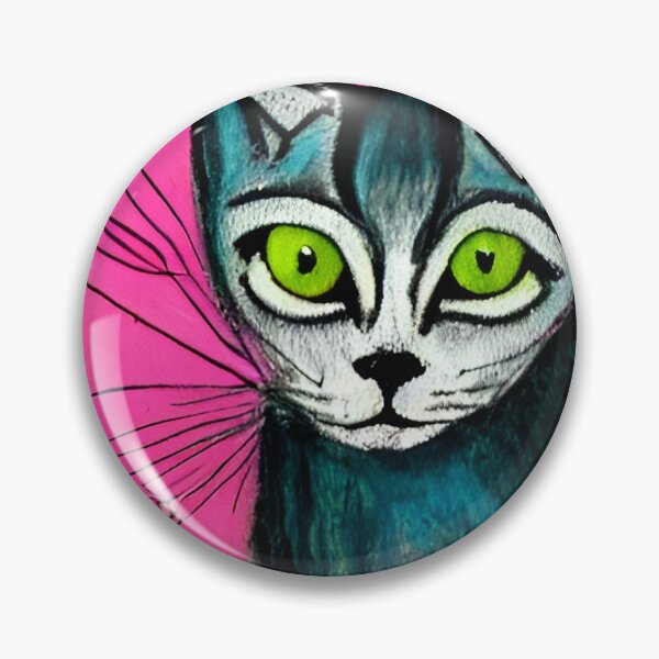 Item preview, pink cat oil painting designed and sold by Anaaquisparina.
