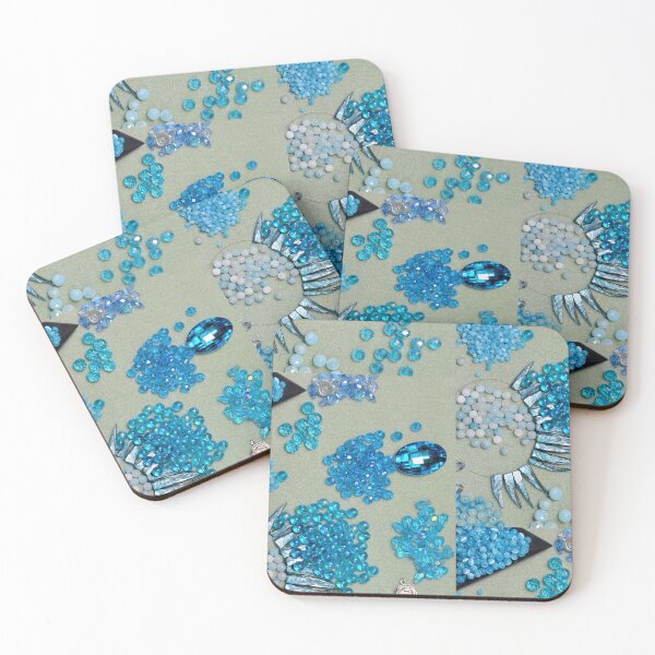 Item preview, Sparkly Beads of Blue designed and sold by Sarah Conrad.