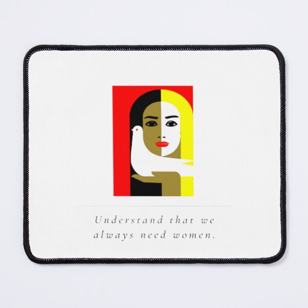 Item preview, Feminism Understand That We Always Need Women | Light Background designed and sold by embaarc.
