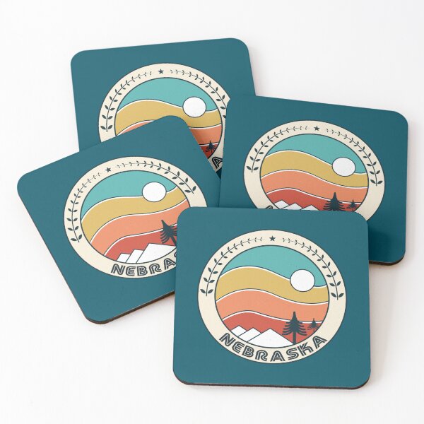 Item preview, Nebraska Retro Vintage Sunset - Nebraska Mountain Souvenir - Gift - Hometown - Hiking - Nature designed and sold by GuzmanEugene.