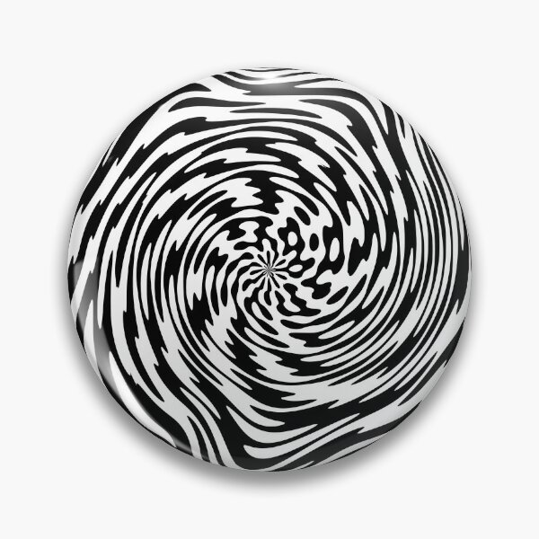 Item preview, Black & White Psychedelic Whirlpool Pattern designed and sold by quarantine81.