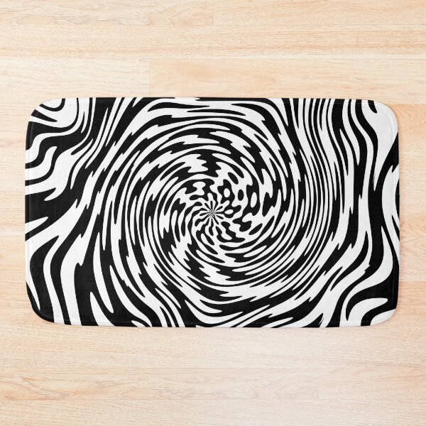 Item preview, Black & White Psychedelic Whirlpool Pattern designed and sold by quarantine81.