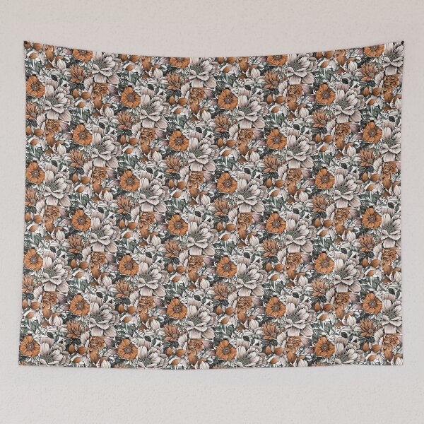 Item preview, Fall Season Girly neutral floral design, fall flower design, pretty flower,  designed and sold by Organized Chaos Designs.