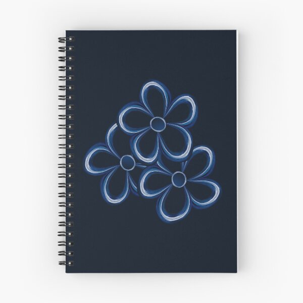 Item preview, flowers on blue designed and sold by Reflection of You.