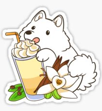 Pegatina Vainilla Frappuccino Samoyedo